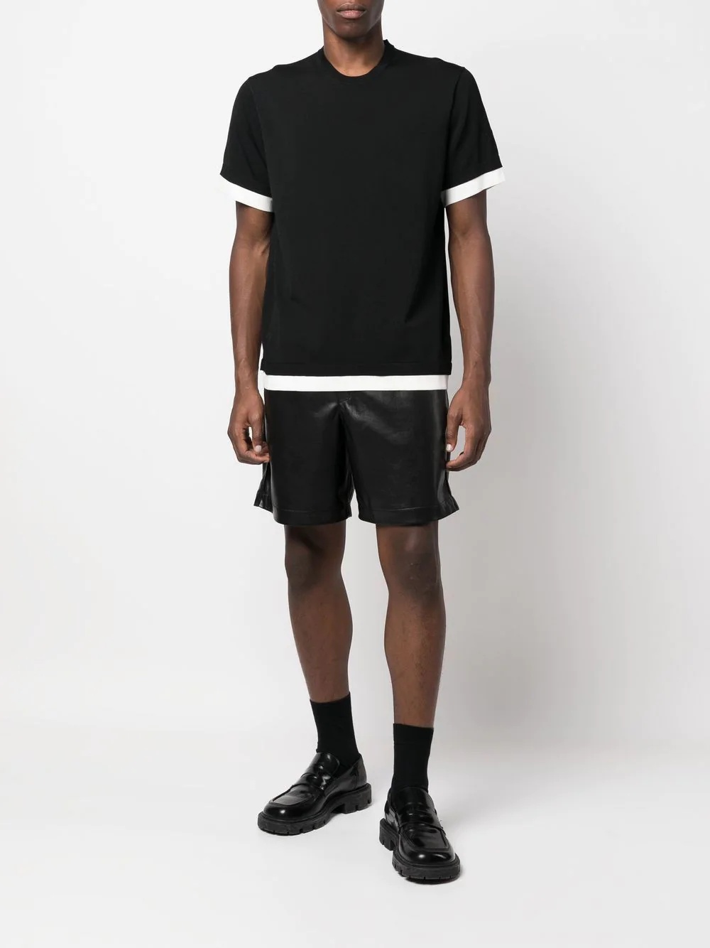 layered-effect short-sleeve T-shirt - 2