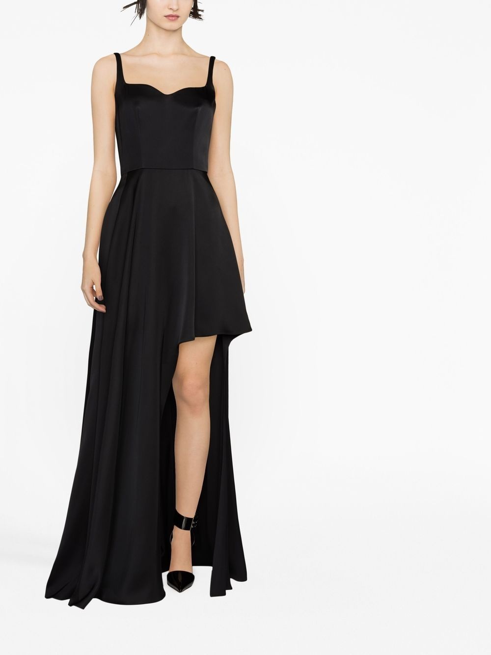 asymmetric maxi dress - 2