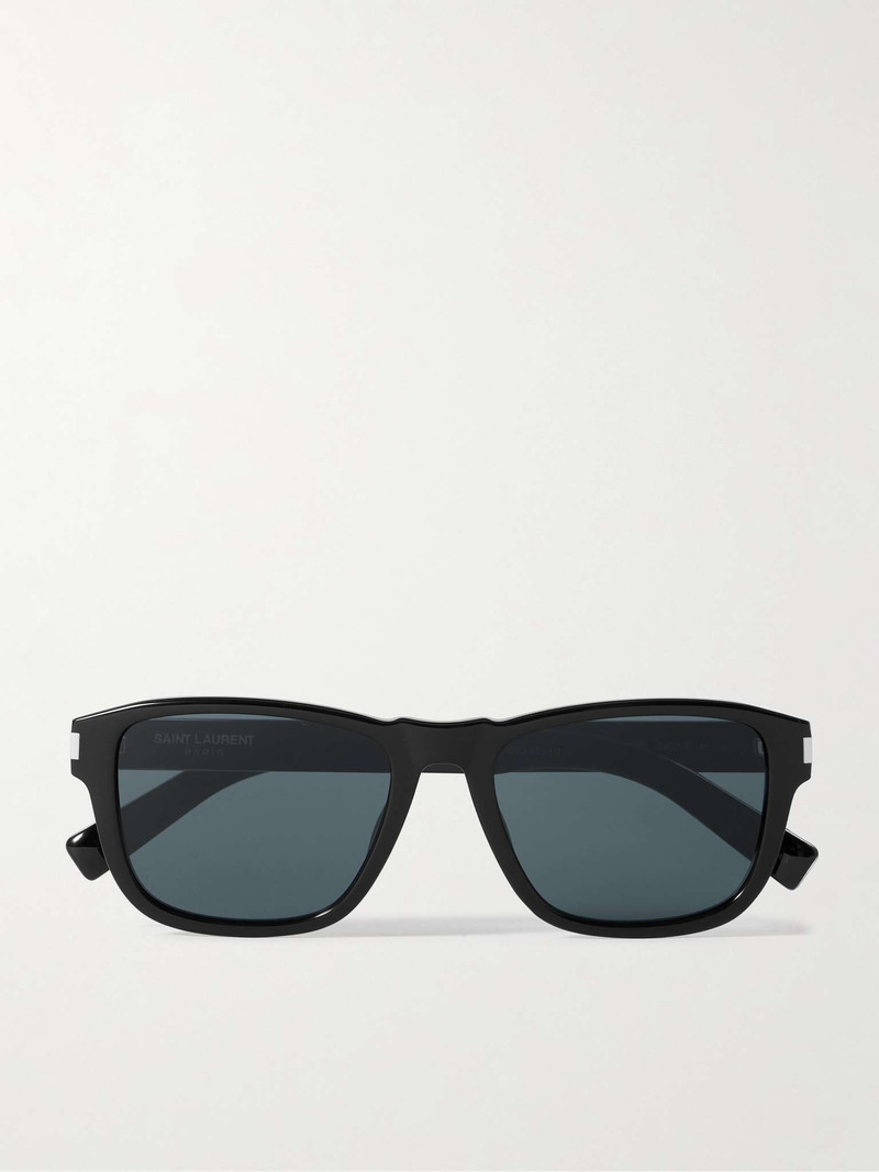 Square-Frame Recycled-Acetate and Silve-Tone Sunglasses 1