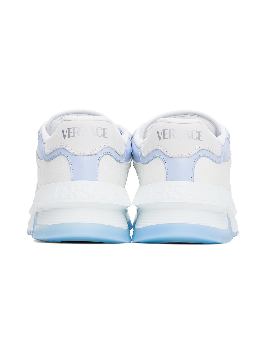 White & Blue Odissea Sneakers - 2