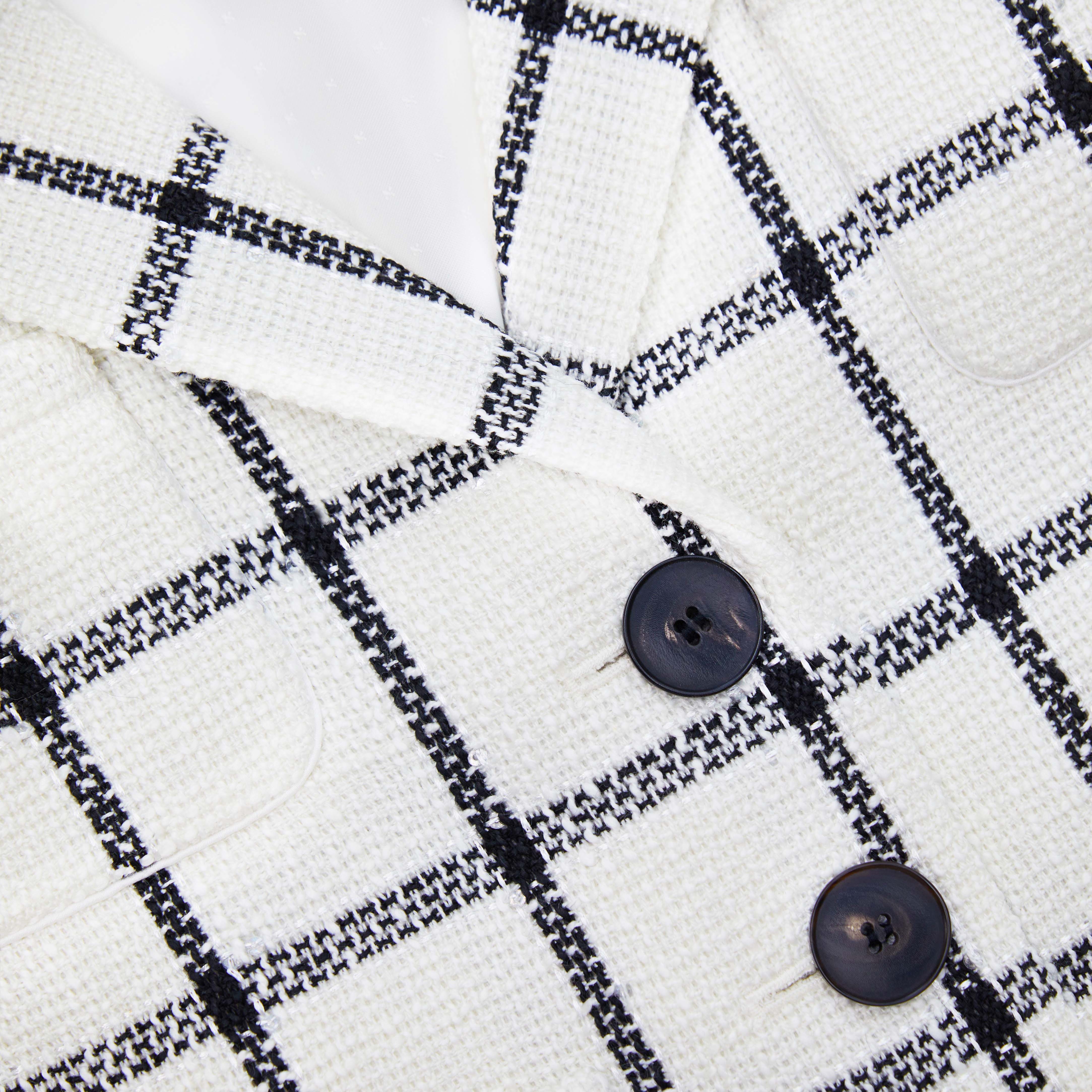 Cream Check Jacket - 6