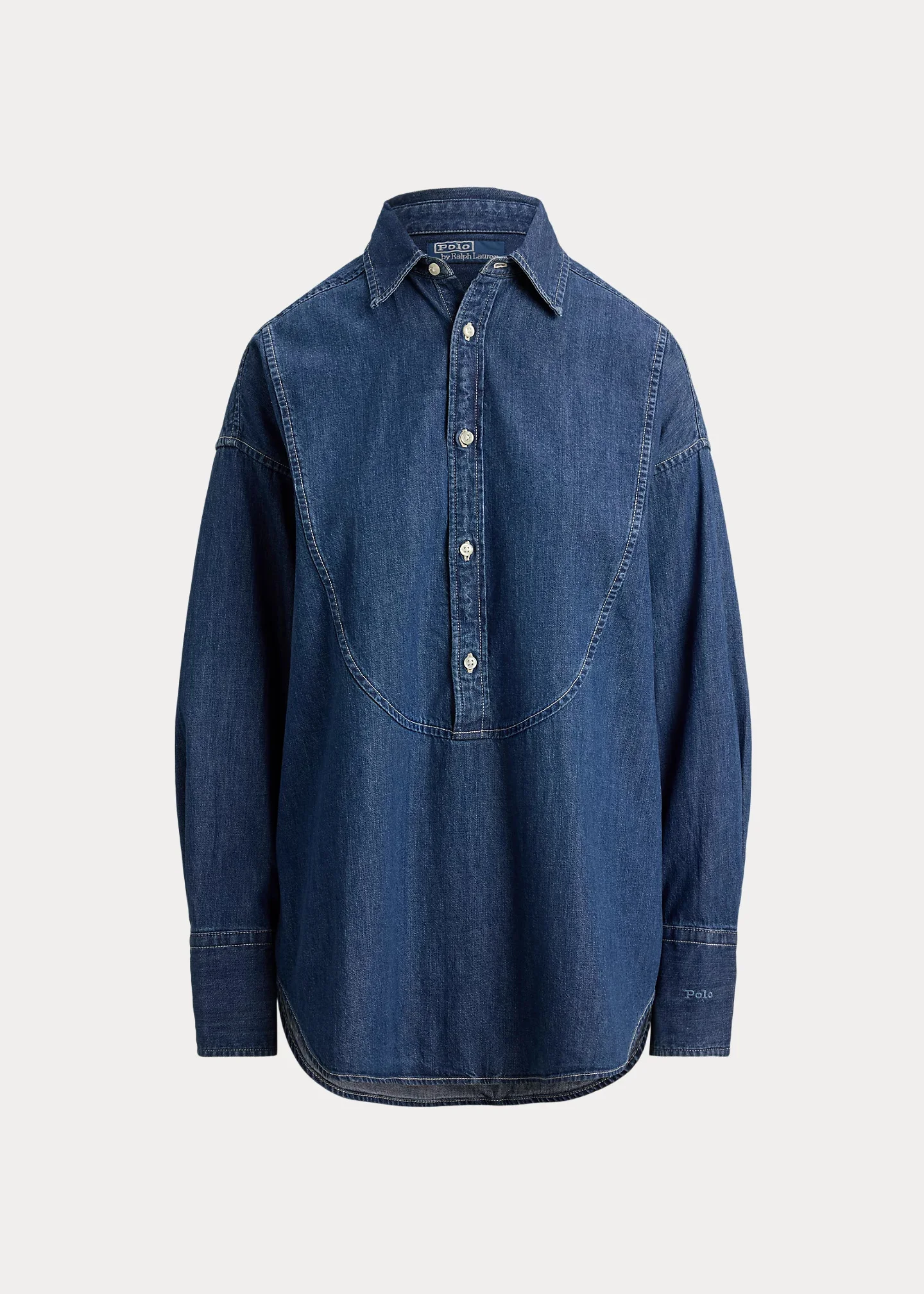 Denim Tuxedo Shirt - 1