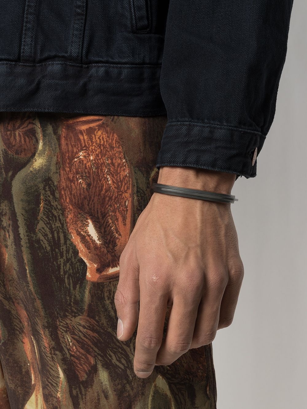 ridge-edge cuff bracelet - 2