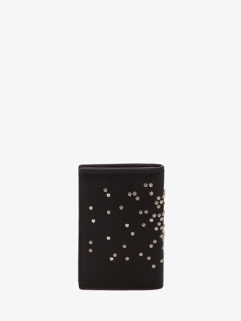 Studded Leather Pocket Organizer in Black - 3