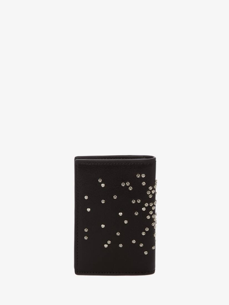 Studded Leather Pocket Organizer in Black 3