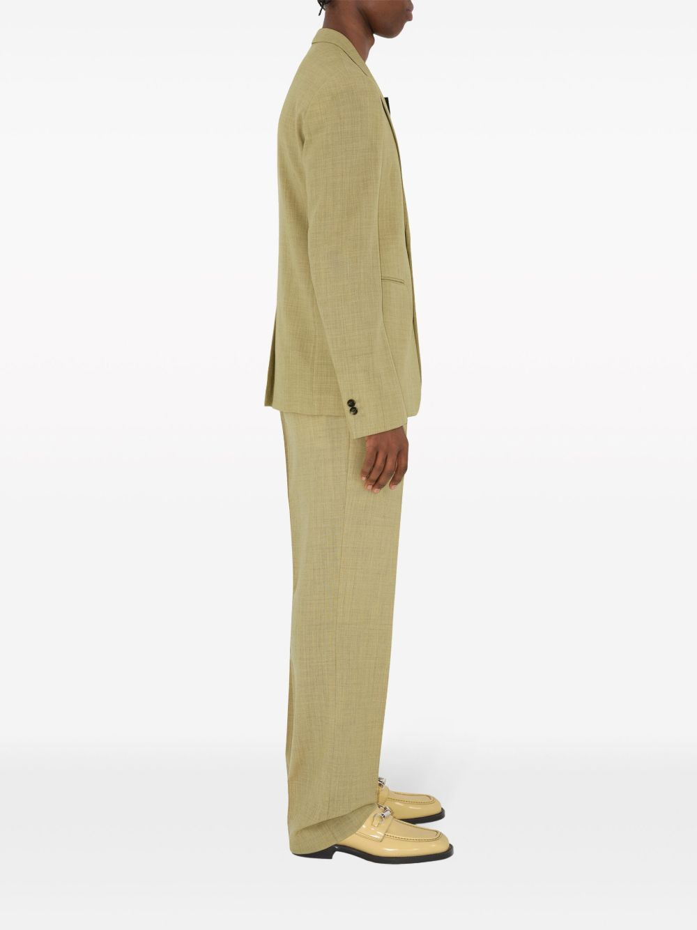 straight-leg tailored wool trousers - 3