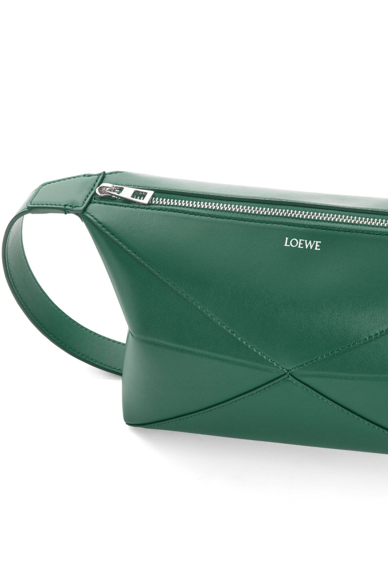 Puzzle Fold wash bag in shiny calfskin 6