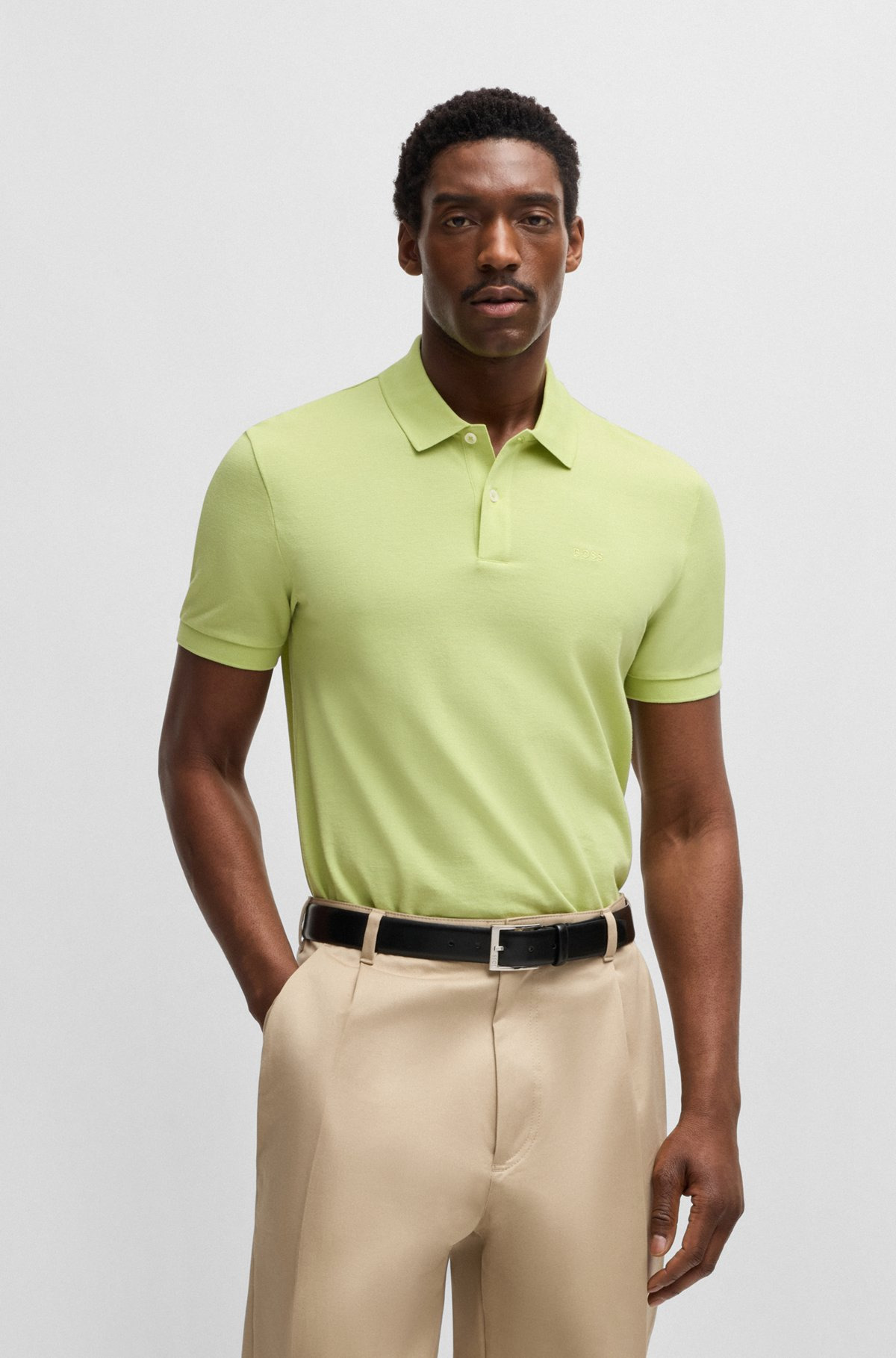 PALLAS REGULAR-FIT POLO SHIRT IN COTTON WITH EMBROIDERED LOGO - 2