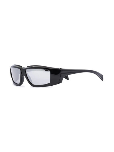 Rick Owens rectangle-frame sunglasses outlook