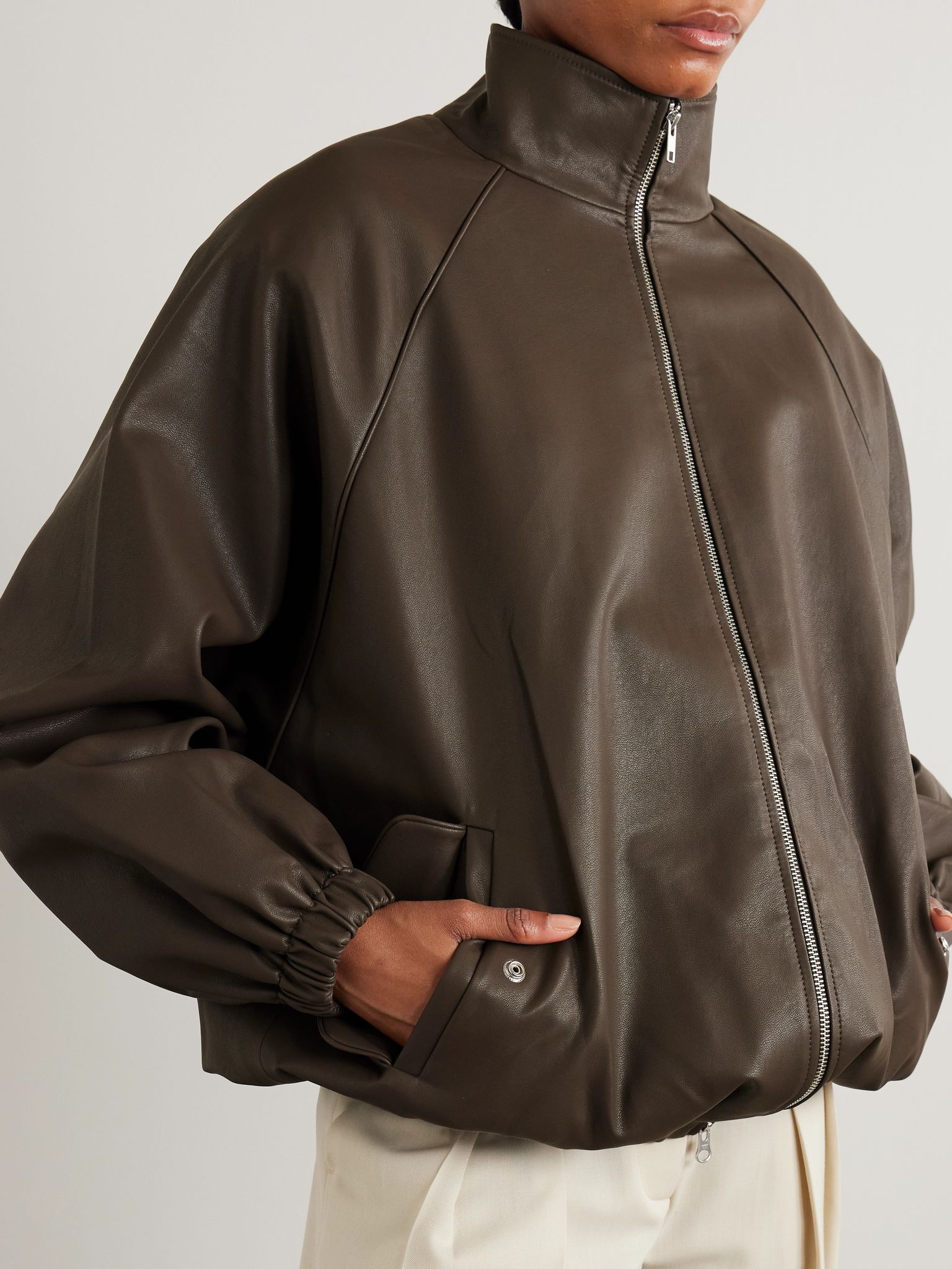 Senta oversized bomber jacket Army green - 3