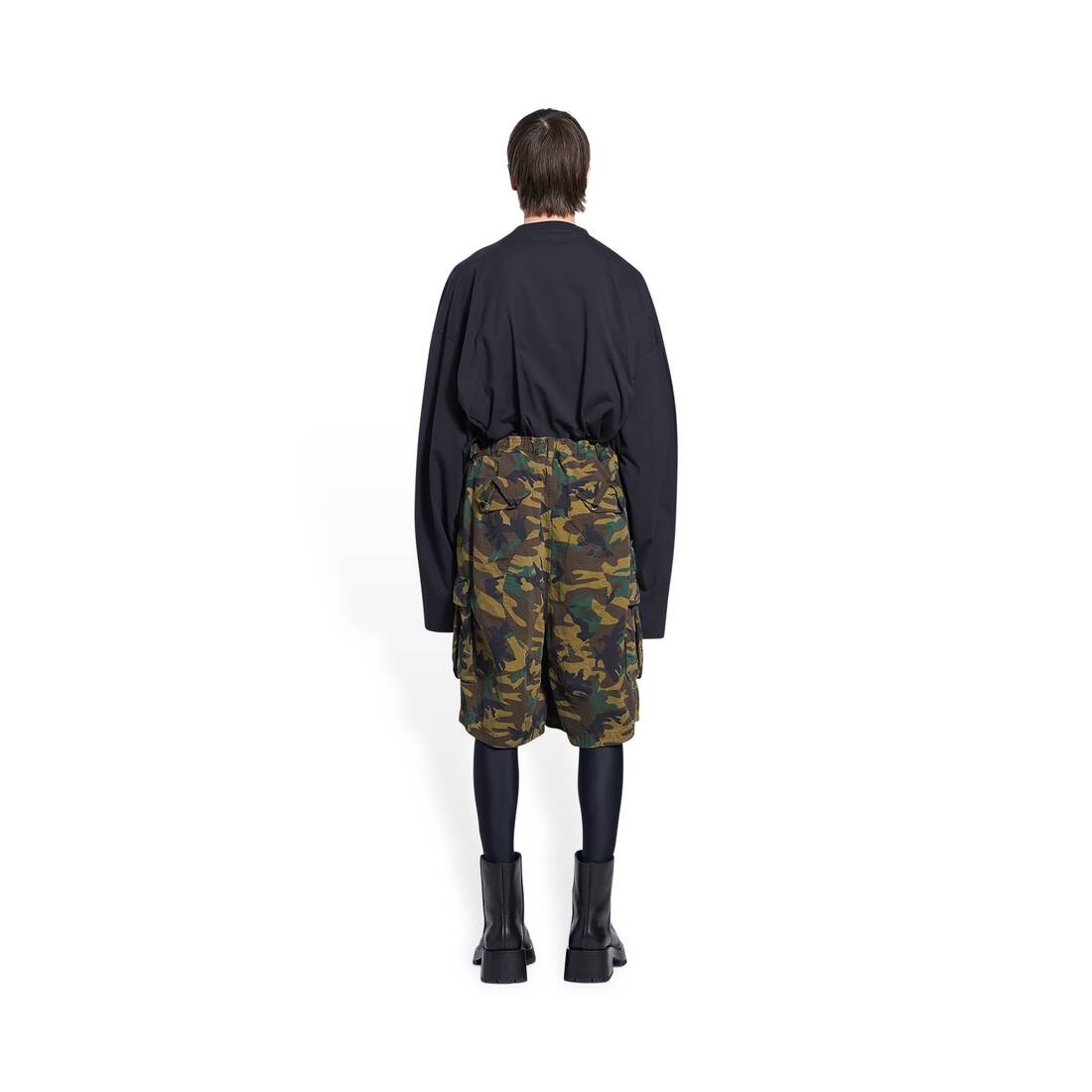 Men's Cargo Kick Shorts  in Green - 4