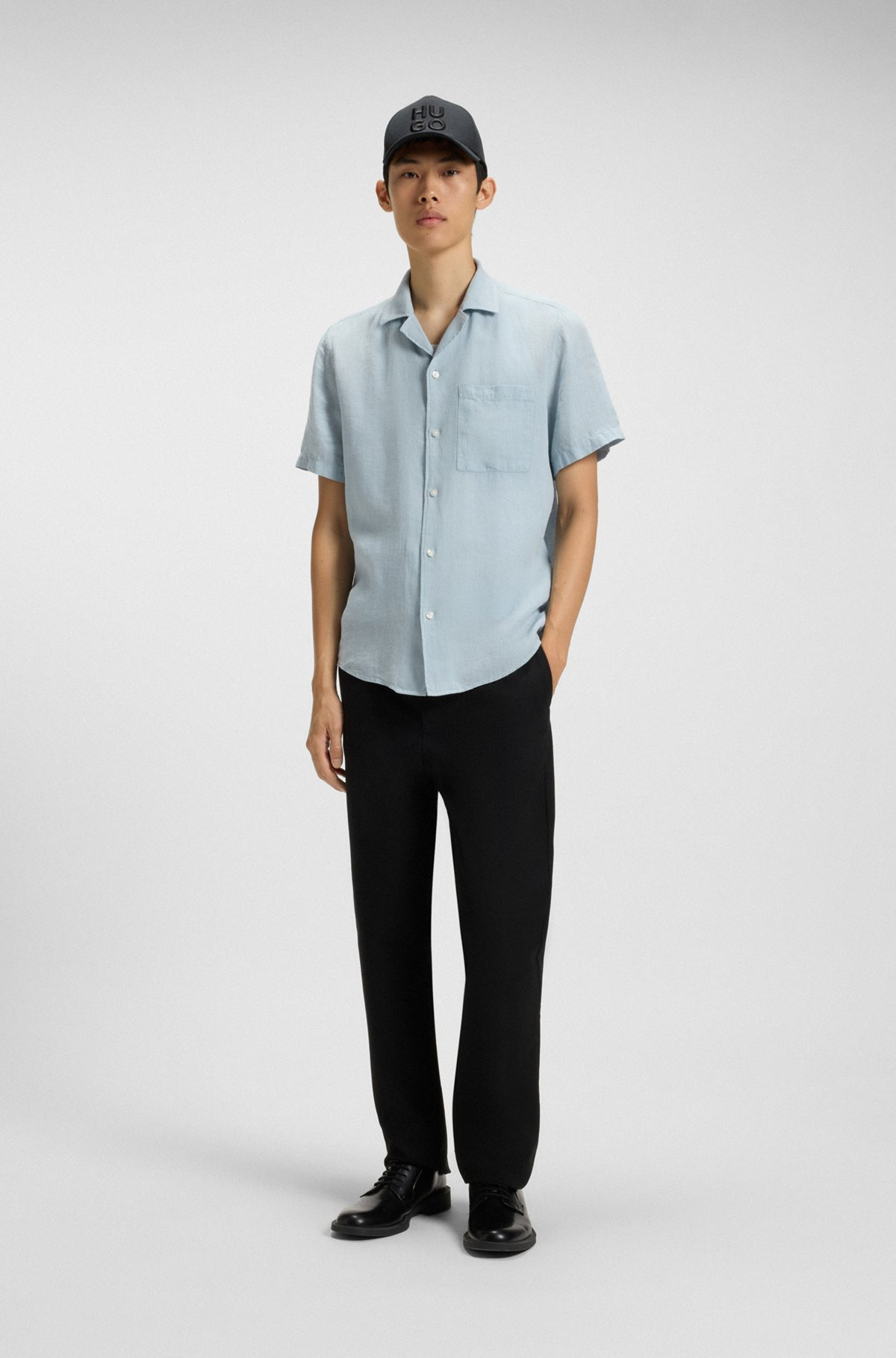 RELAXED-FIT MULTI-OCCASIONAL SHIRT IN LINEN - 4