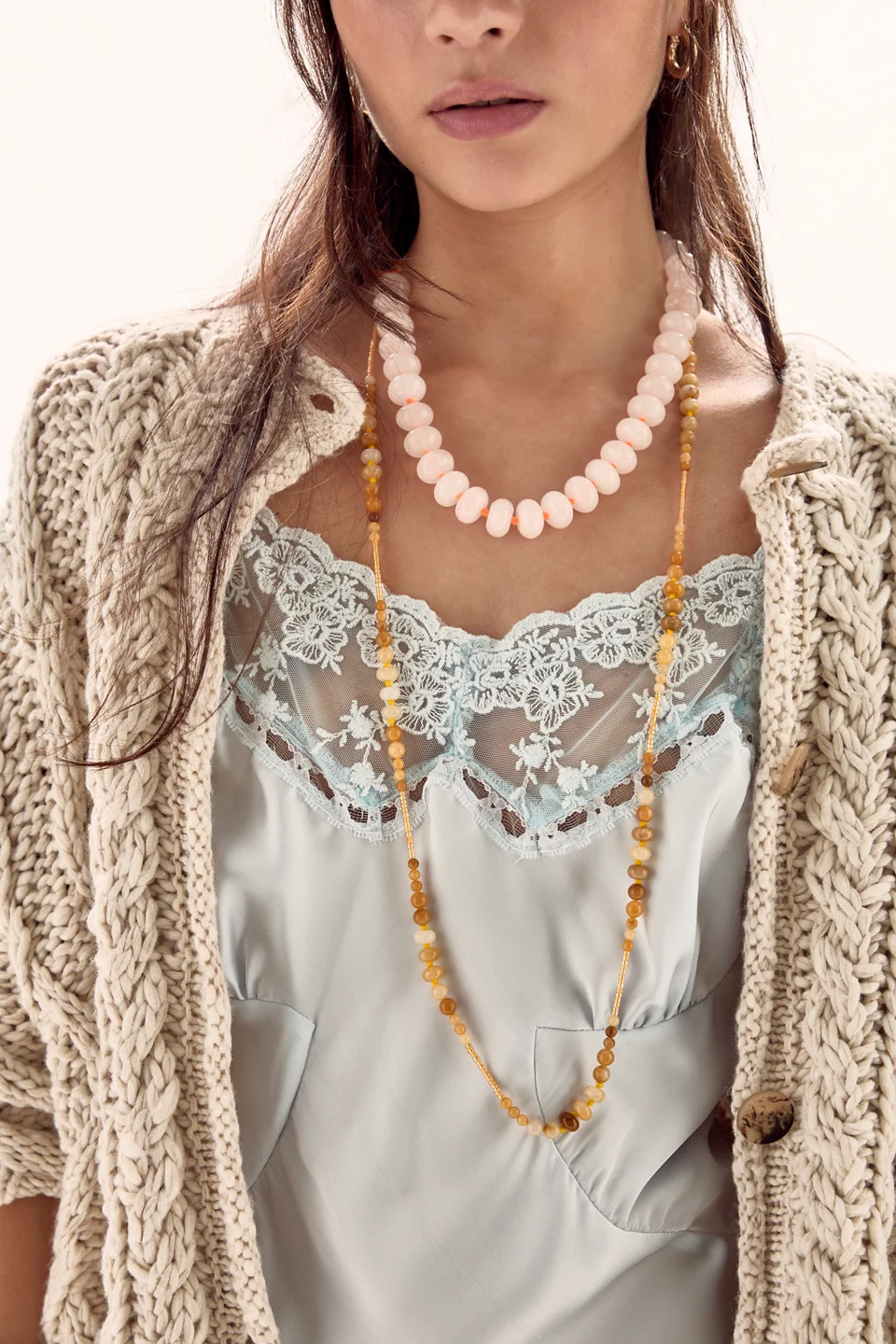 Sabina Semiprecious Stone Choker - 1