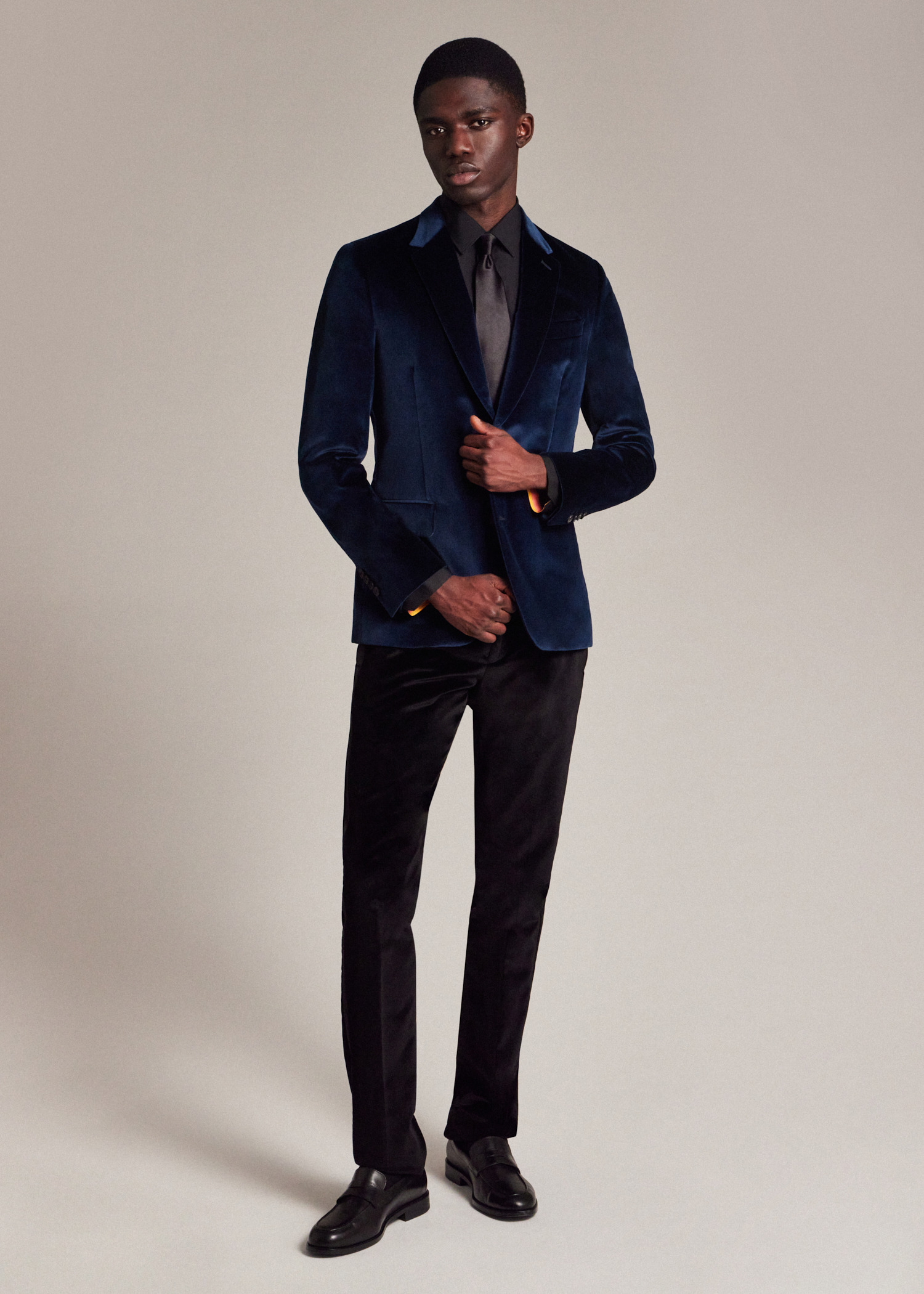 Slim-Fit Velvet Pants - 4
