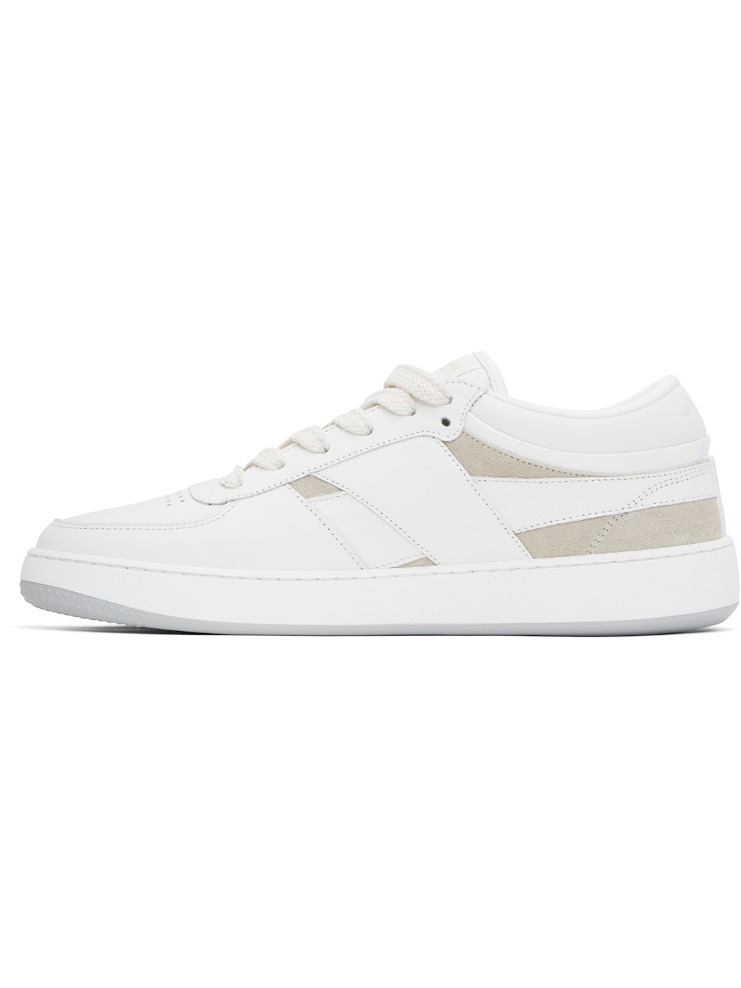 White & Beige G Move Low Sneakers - 3