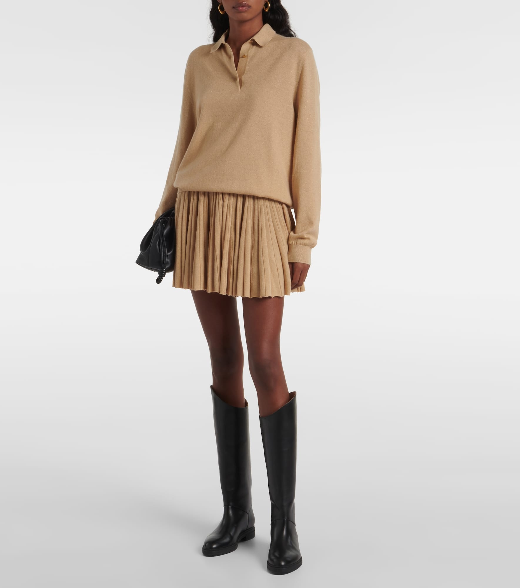 Luciole cashmere-blend polo sweater - 2