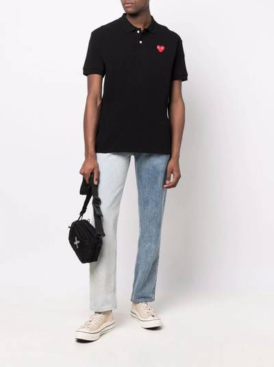 Comme Des Garçons logo-patch polo shirt outlook