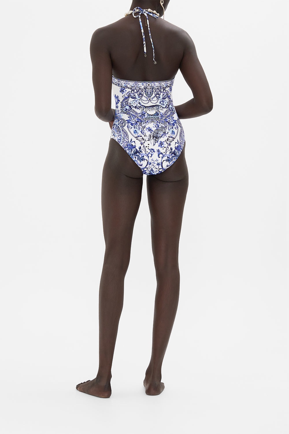 HALTER NECK ONE PIECE - 3