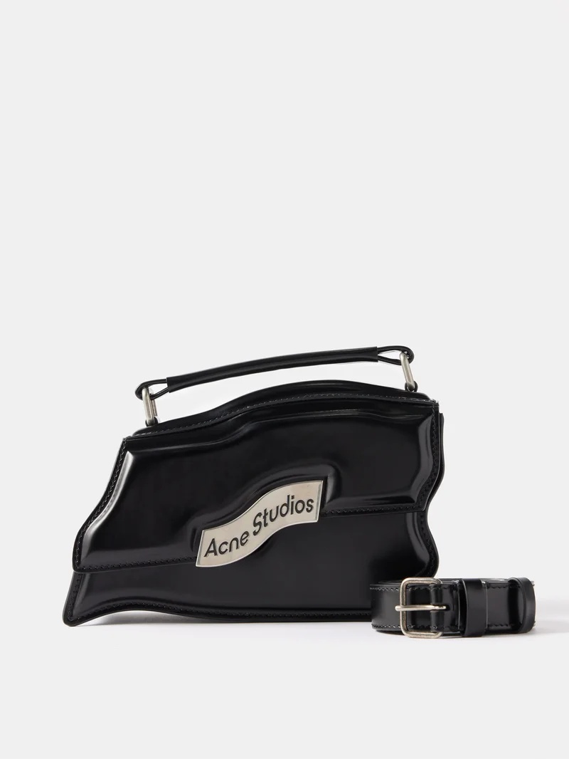 Acne Studios Distorted leather cross-body bag matchesfashion