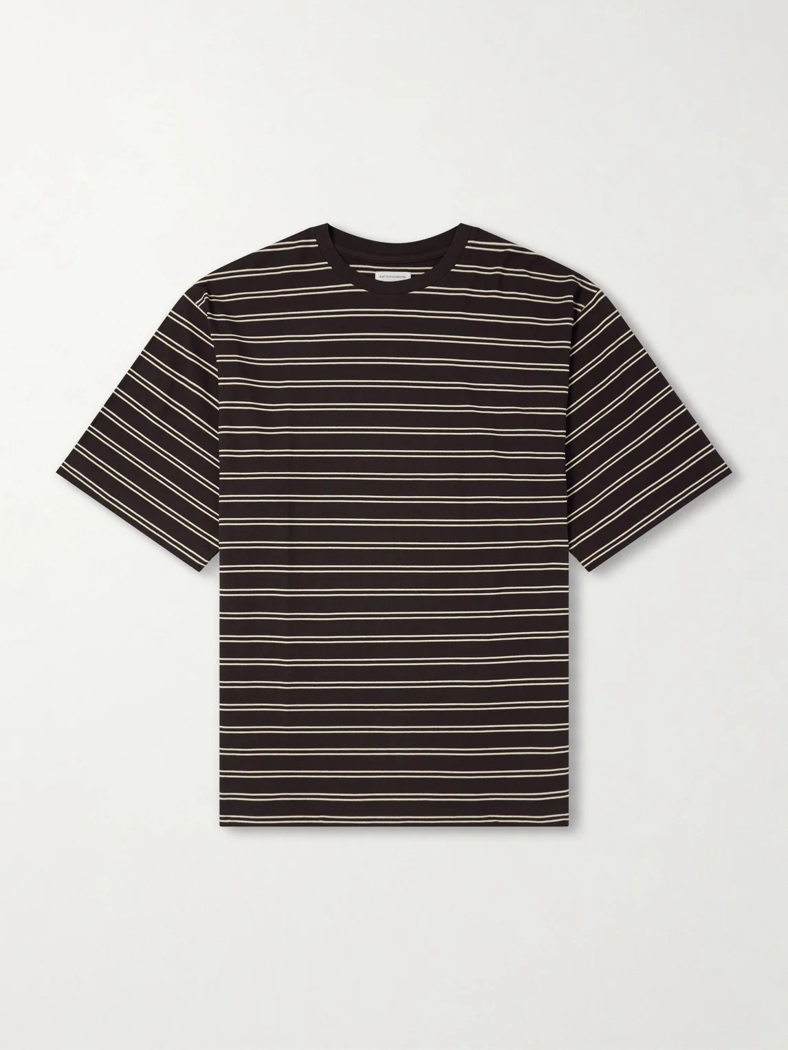 Striped Cotton-Jersey T-Shirt - 1