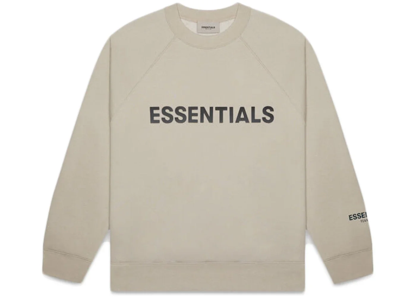 Fear of God Essentials Crewneck Applique Logo Olive/Khaki - 1
