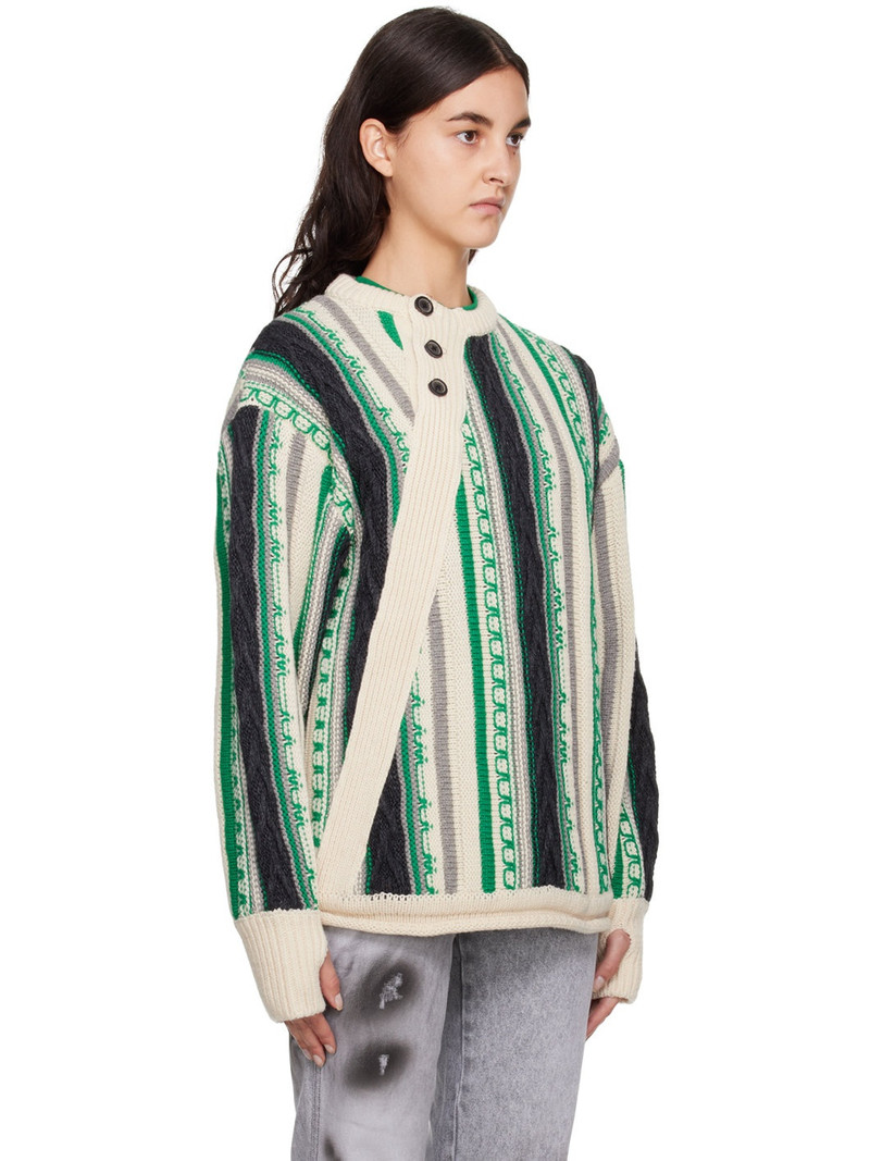 Green Buttoned Sweater 2