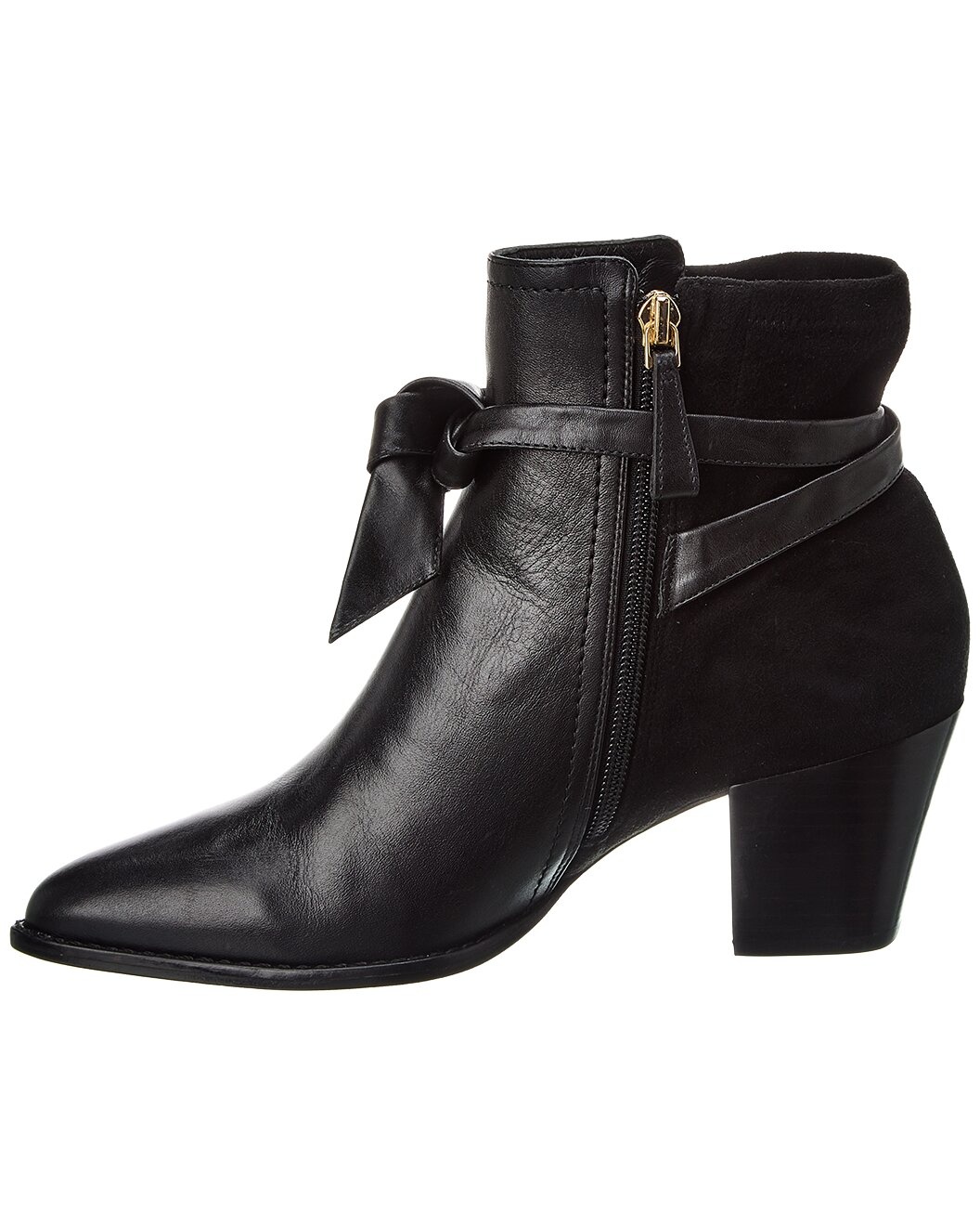 Alexandre Birman Clarita 60 Leather & Suede Bootie - 2