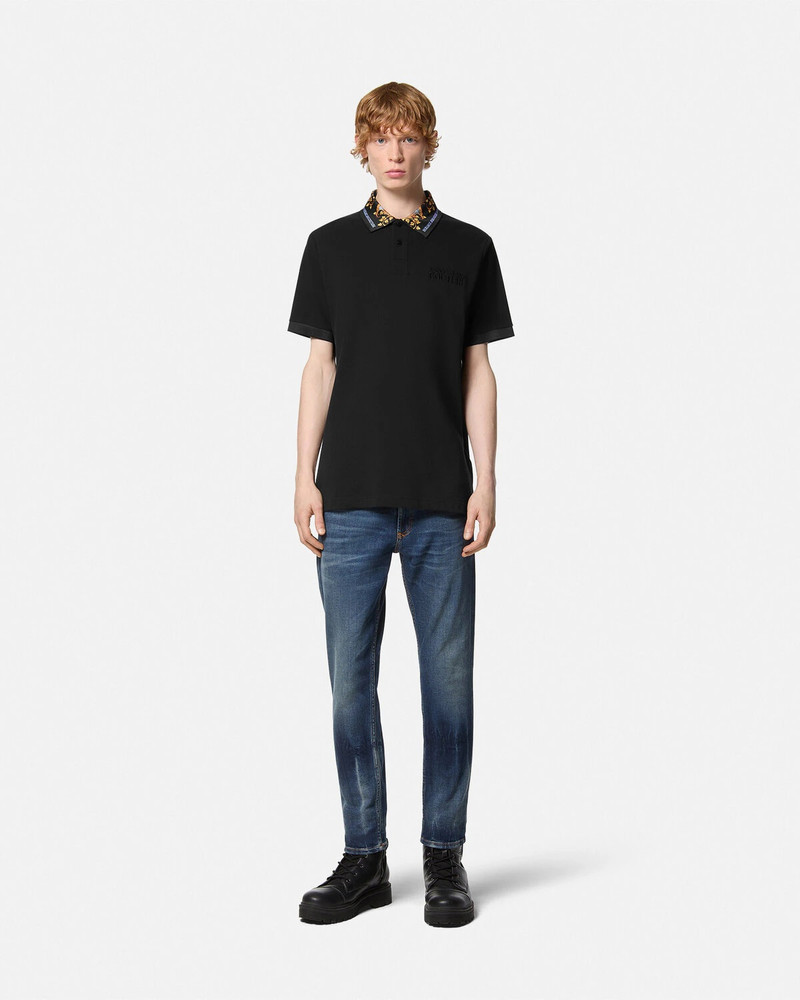 VERSACE JEANS COUTURE Lizard Regular-Fit Polo Shirt outlook