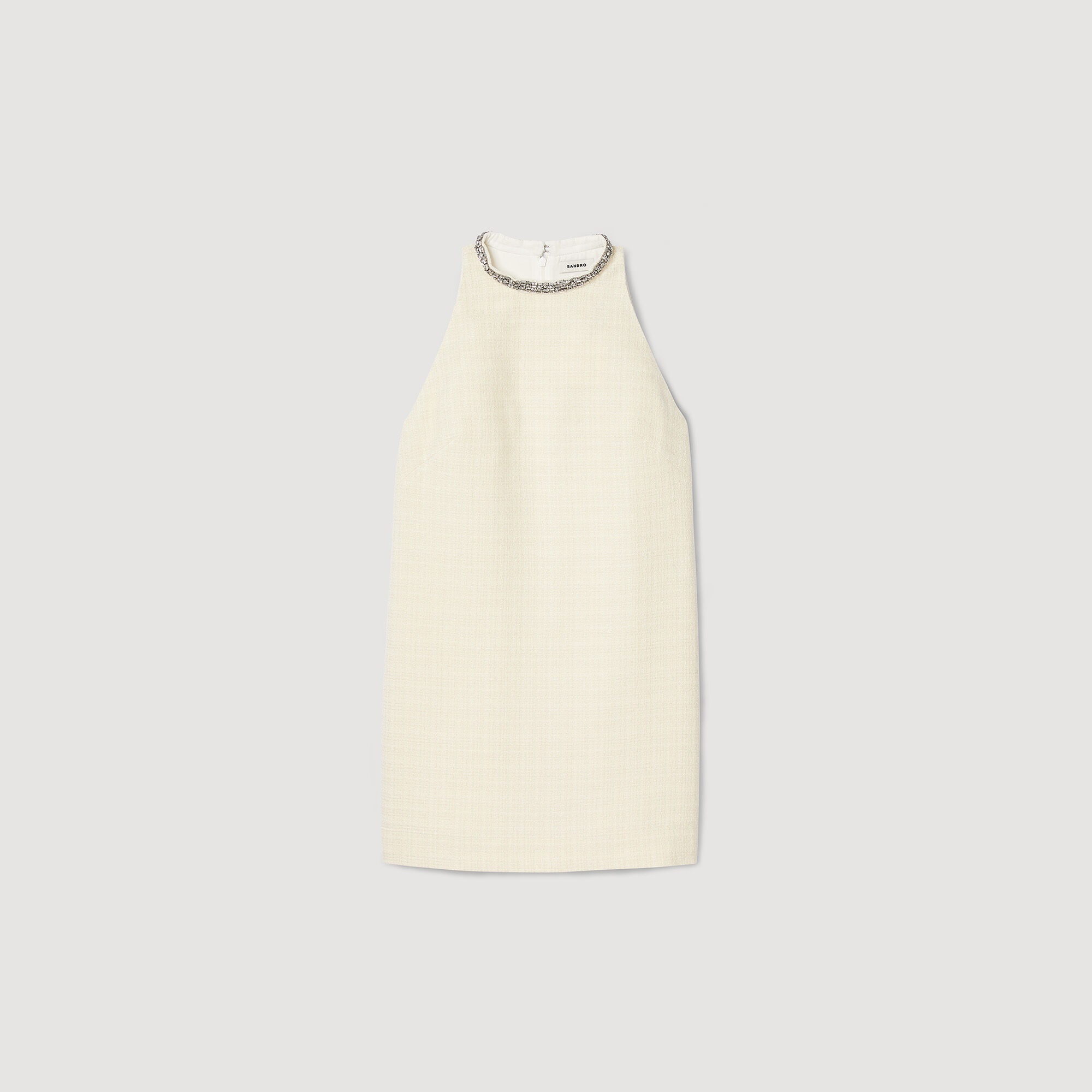 DRESS WITH JEWELRY COLLAR - 1
