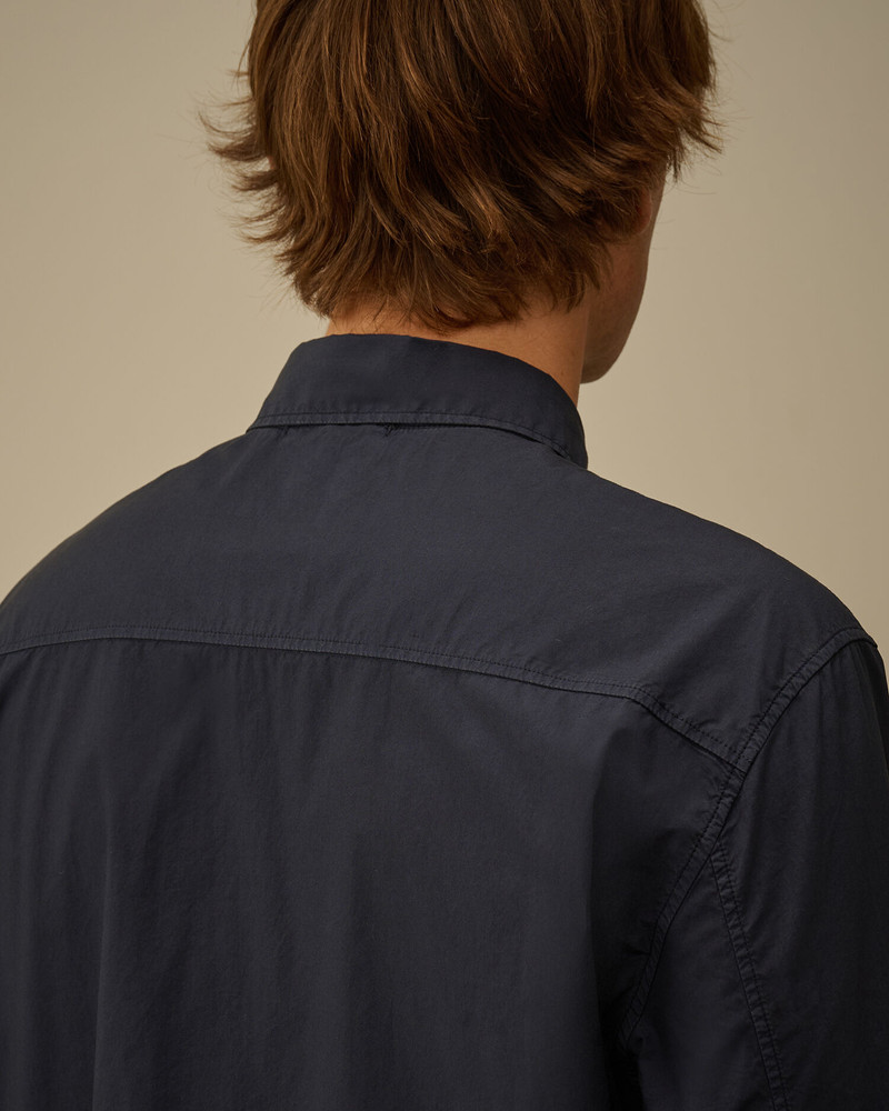 Popeline Longsleeve Logo Button Shirt 6