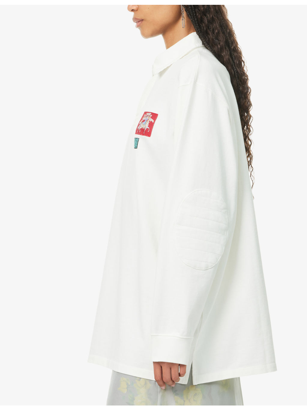 Oversized Logo-Embroidered Cotton-Jersey Rugby Shirt - 3