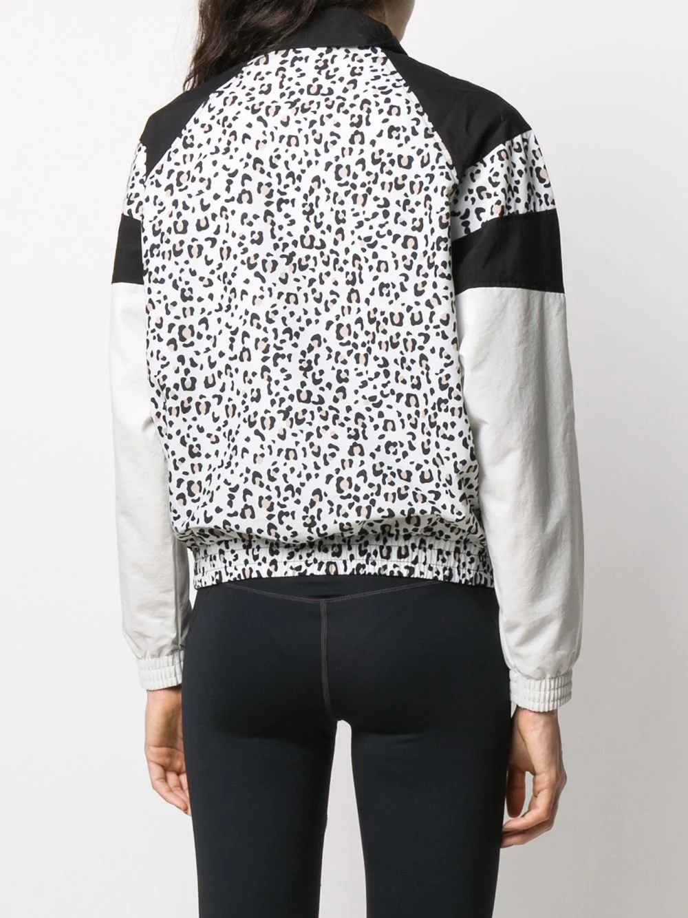 leopard print track jacket - 4