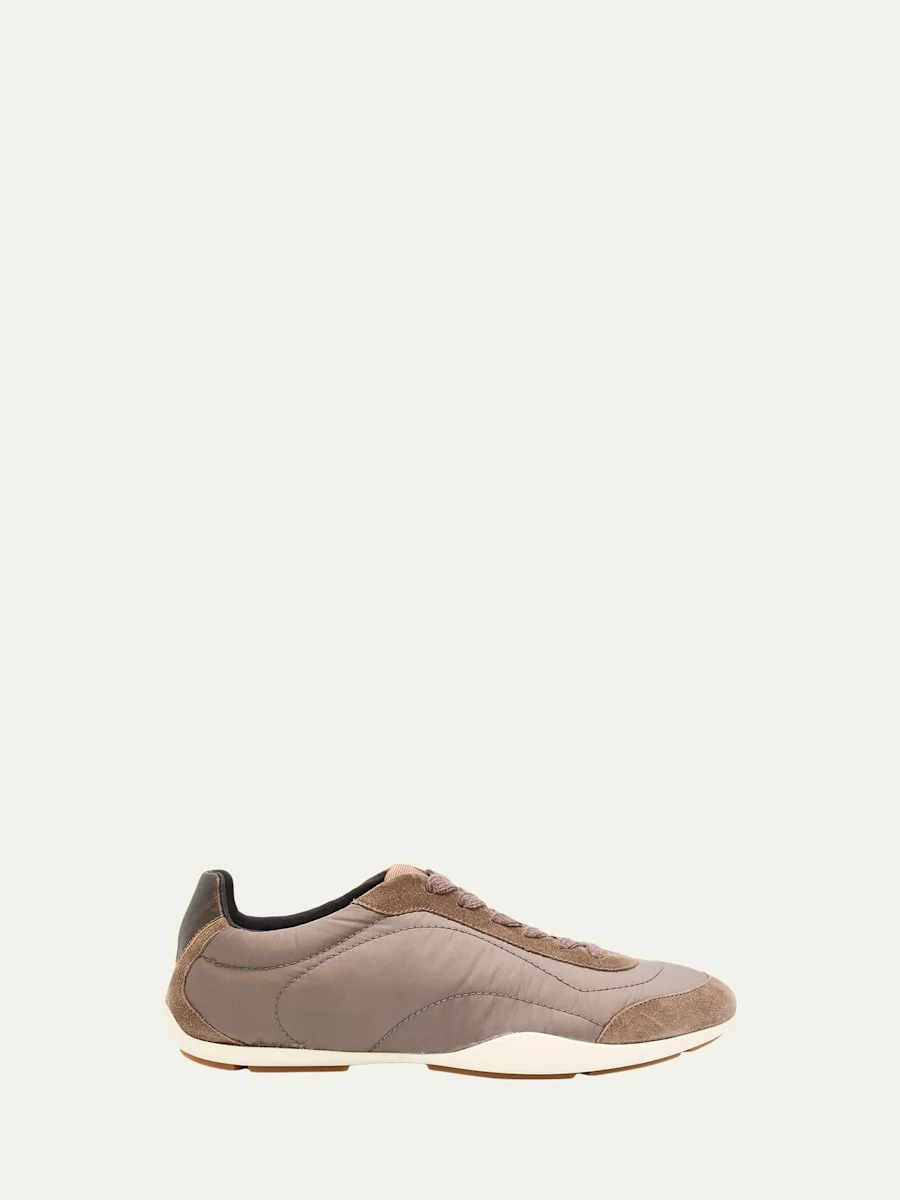 Nylon Suede Sneakers - 1
