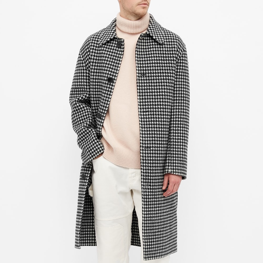 JW Anderson Houndstooth Wool Overcoat - 4