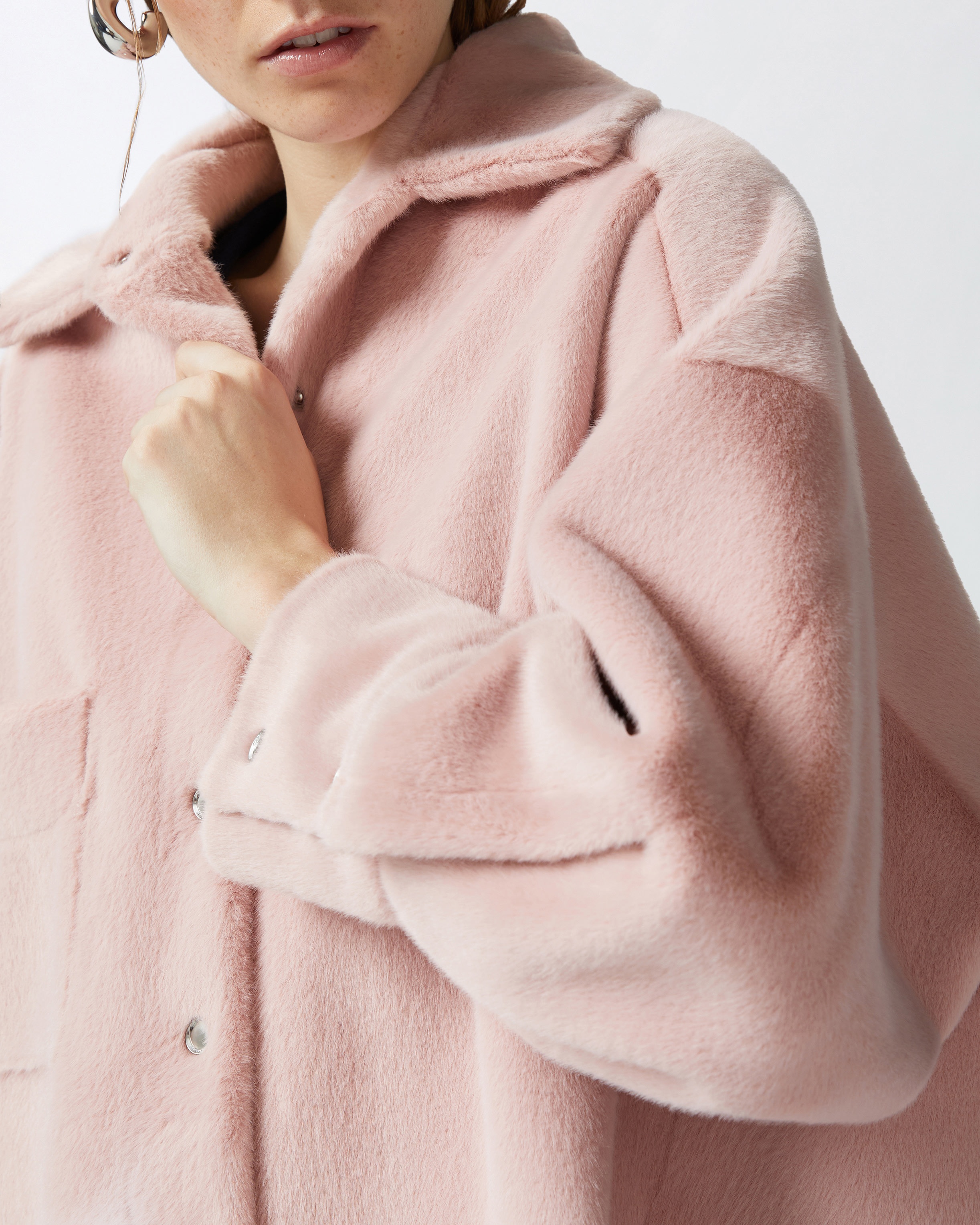 SOFT SHEEPSKIN-EFFECT SHACKET - 5