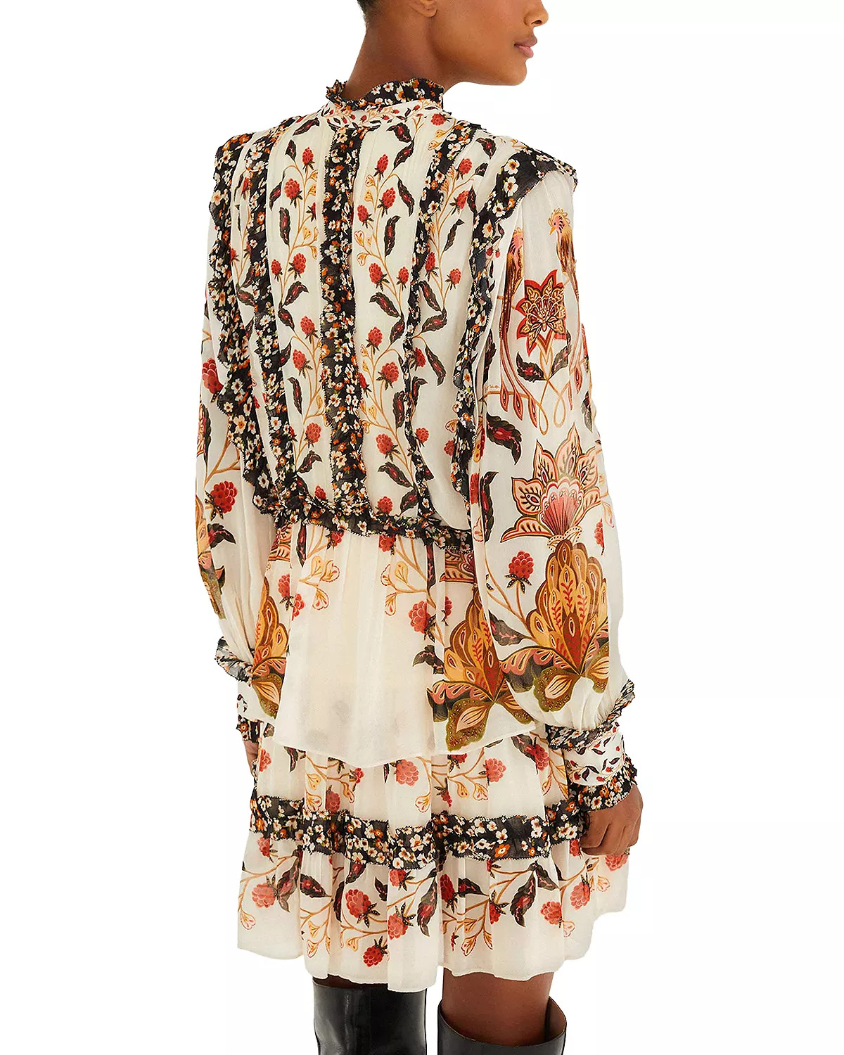 Berry Garden Mini Dress - 4