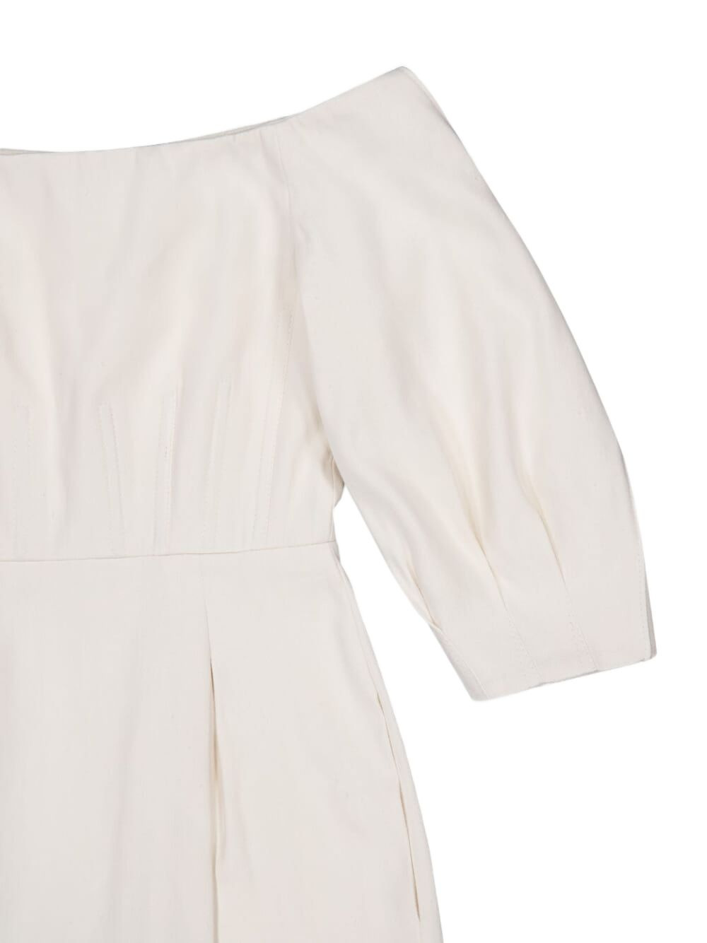 Majano off-shoulder puff-sleeves midi dress - 3
