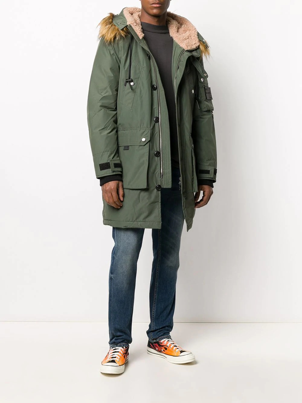 hooded parka coat - 2