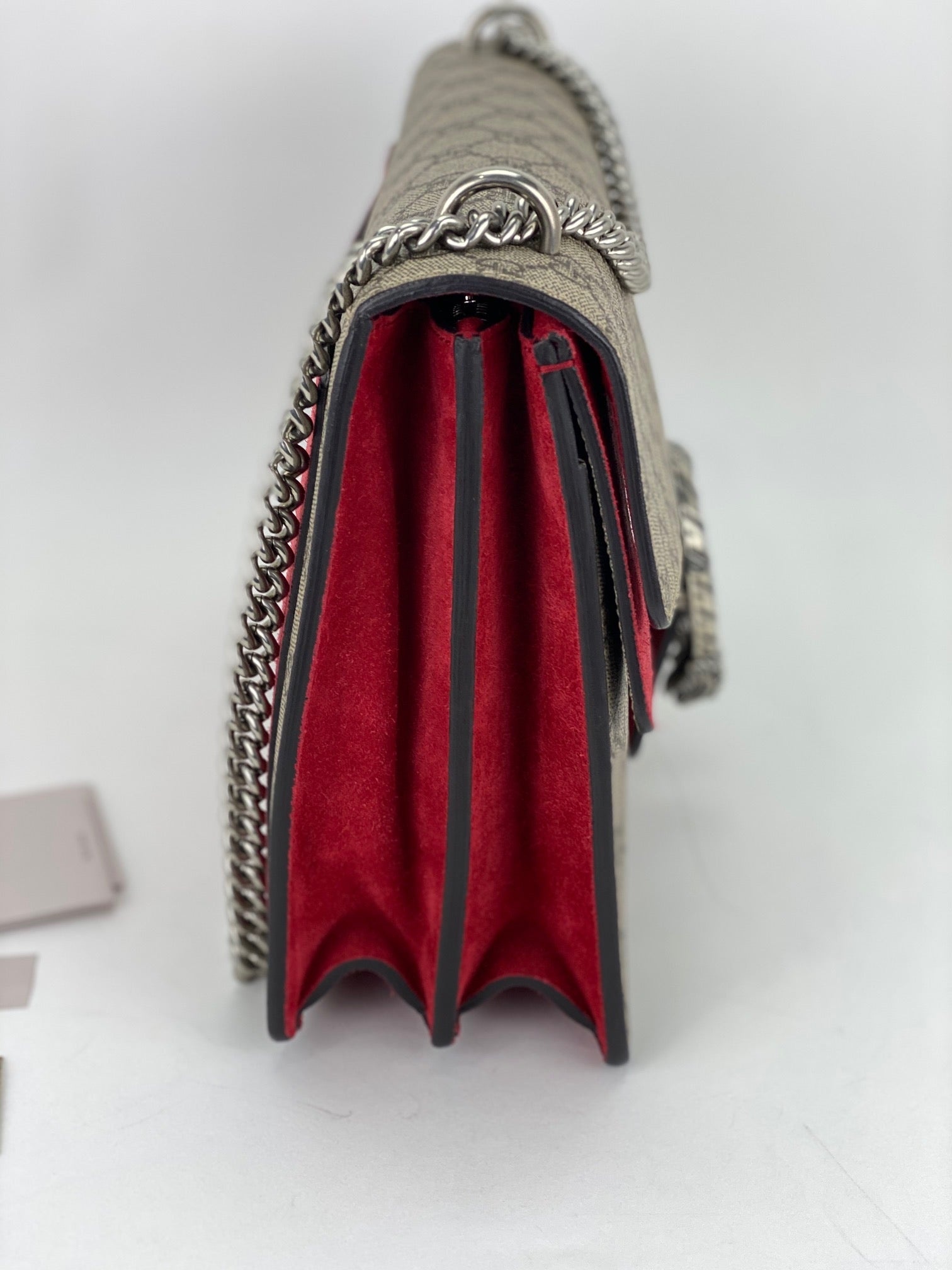 Gucci Dionysus Medium GG Supreme Monogram Shoulder Bag Beige 403348