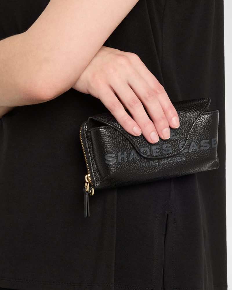 Marc Jacobs Pebble Leather Sunglasses Case outlook