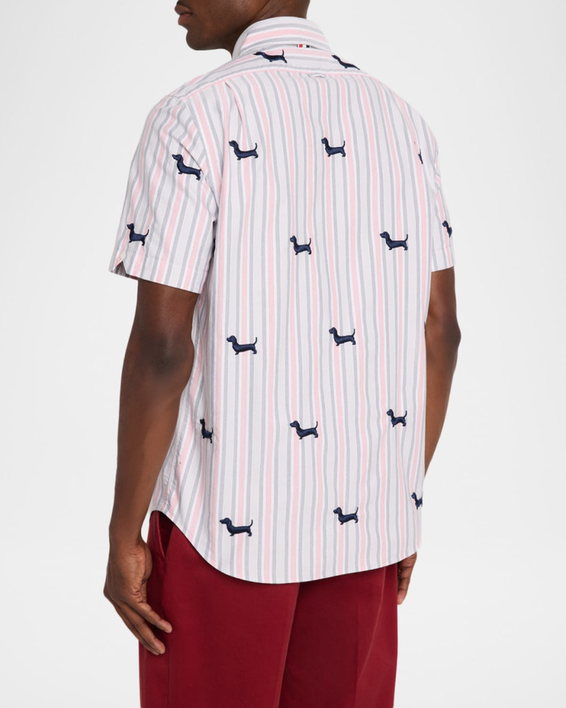 Men's Hector Straight-Fit Stripe Short-Sleeve Shirt 3