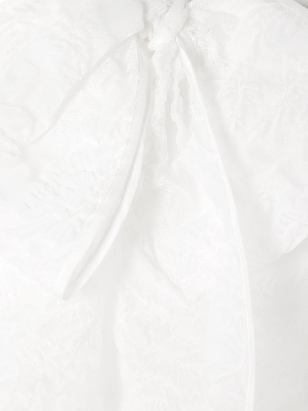 Gigi Bow-detailed Matelassé Mini Skirt - 5