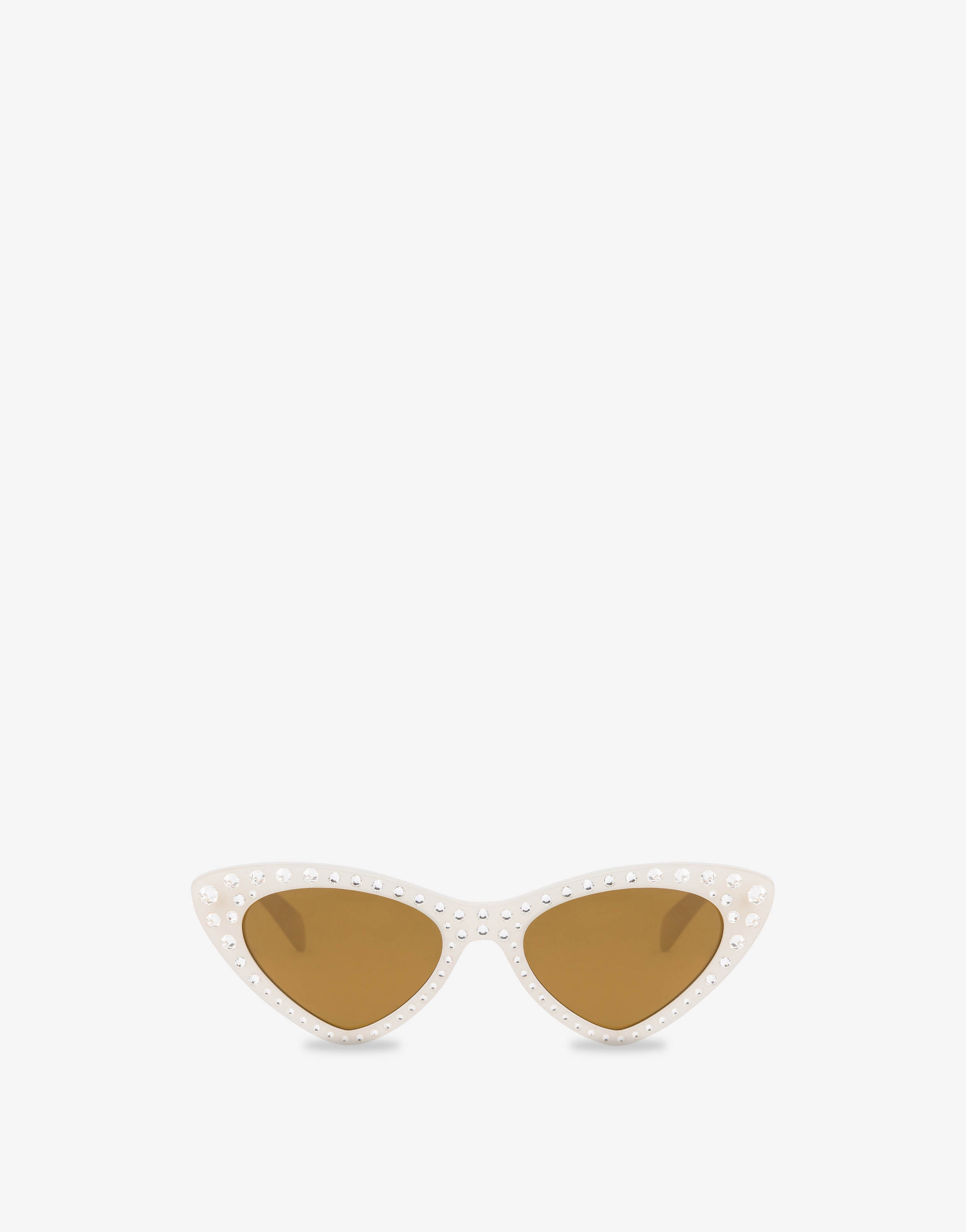 CAT EYE SUNGLASSES WITH RHINESTONES - 1