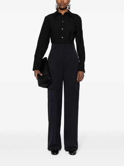 Alexander McQueen high-waist straight cargo pants outlook