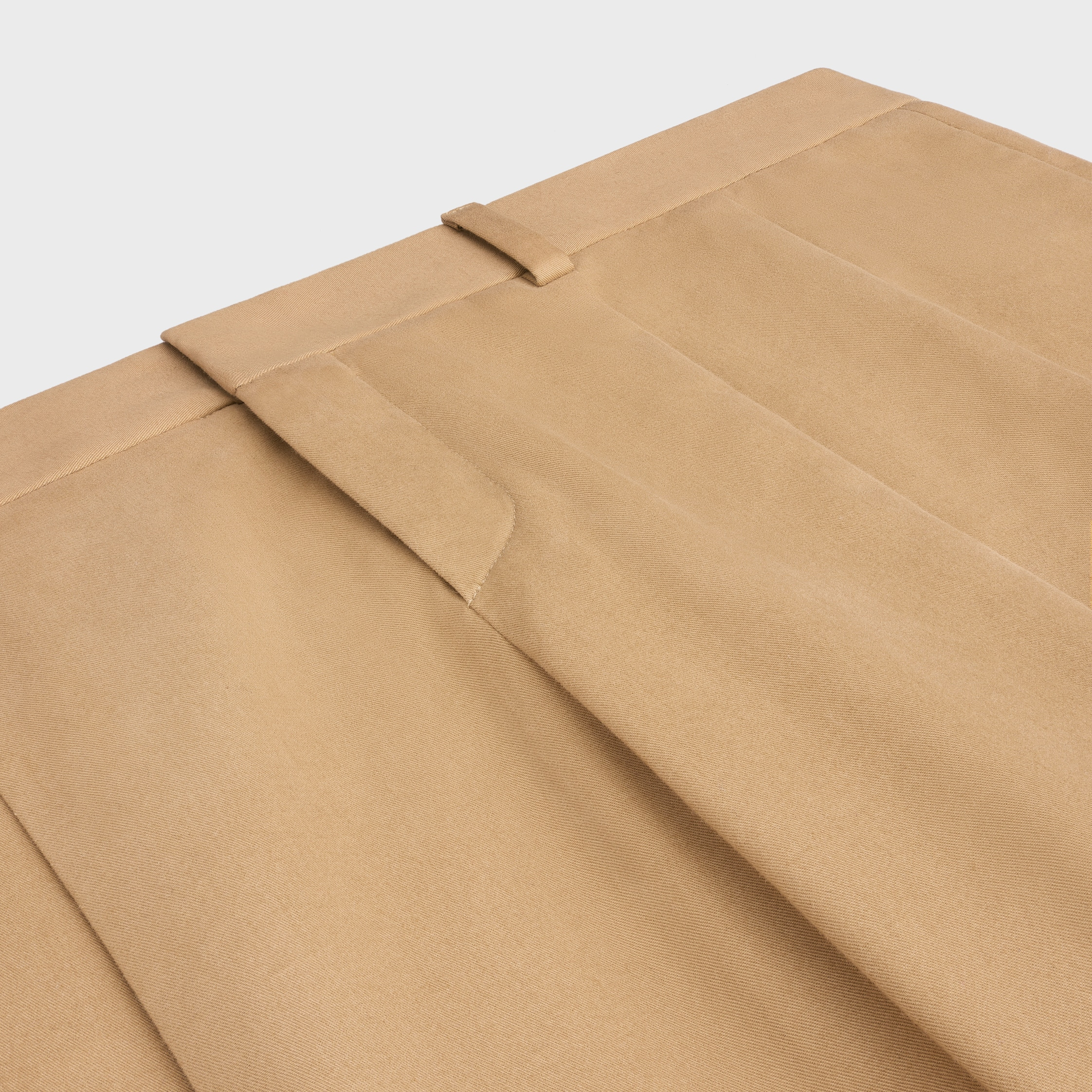 pleated trousers IN cotton canvas - 3