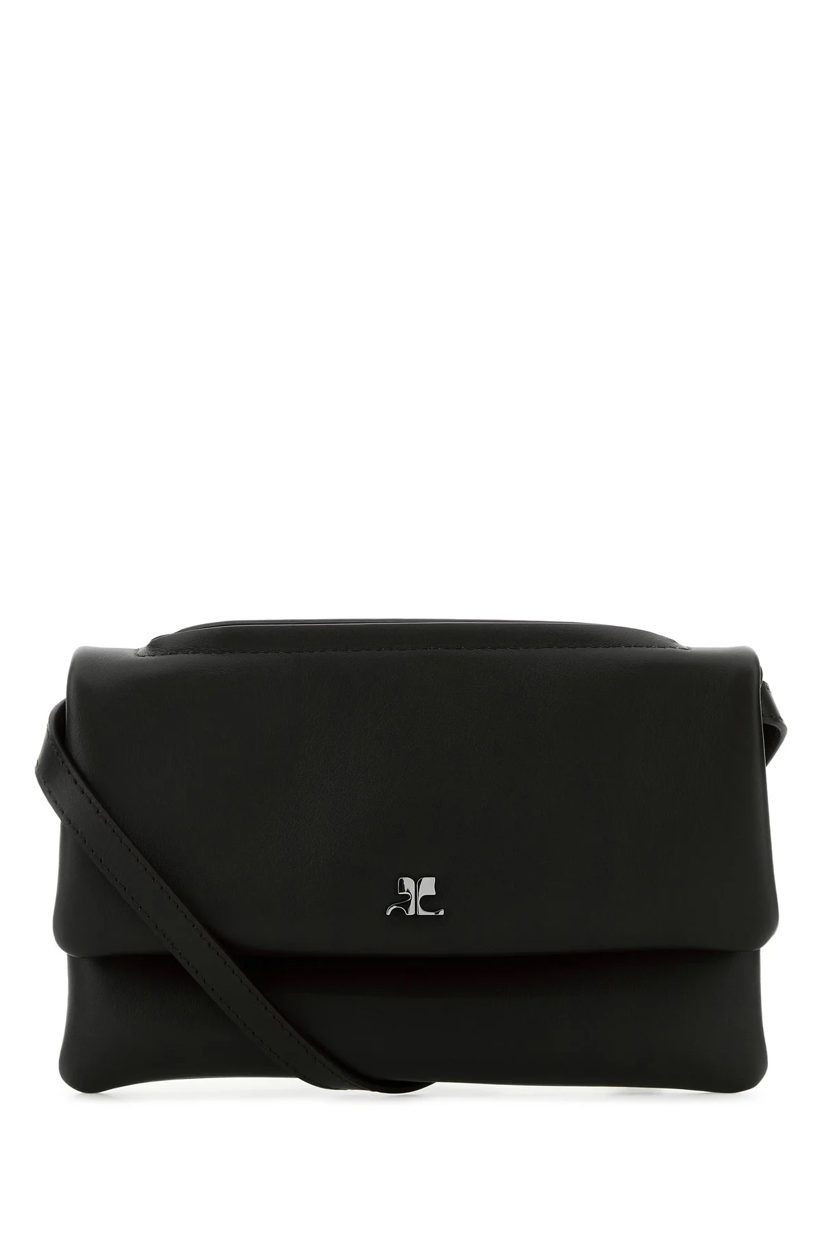 Black leather shoulder bag - 1
