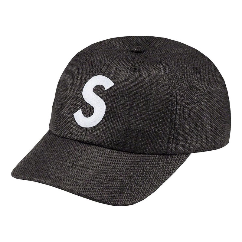 Supreme Raffia S Logo 6-Panel 'Black White' SUP-SS22-785 - 1