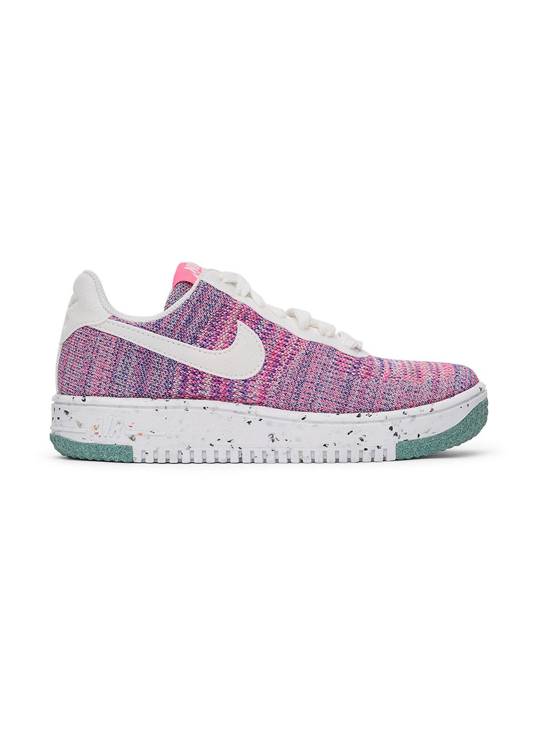 Purple & Pink Air Force 1 Crater Flyknit Sneakers - 1
