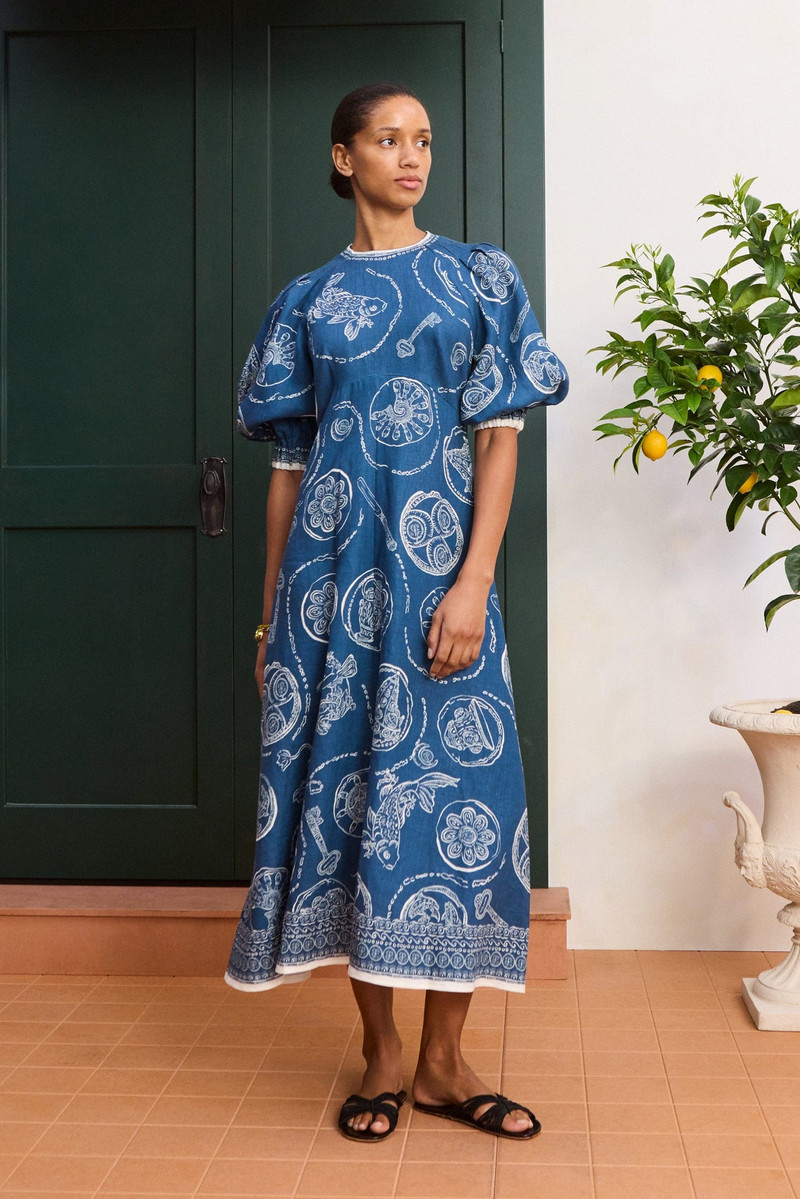 ALÉMAIS Lucky Midi Dress outlook