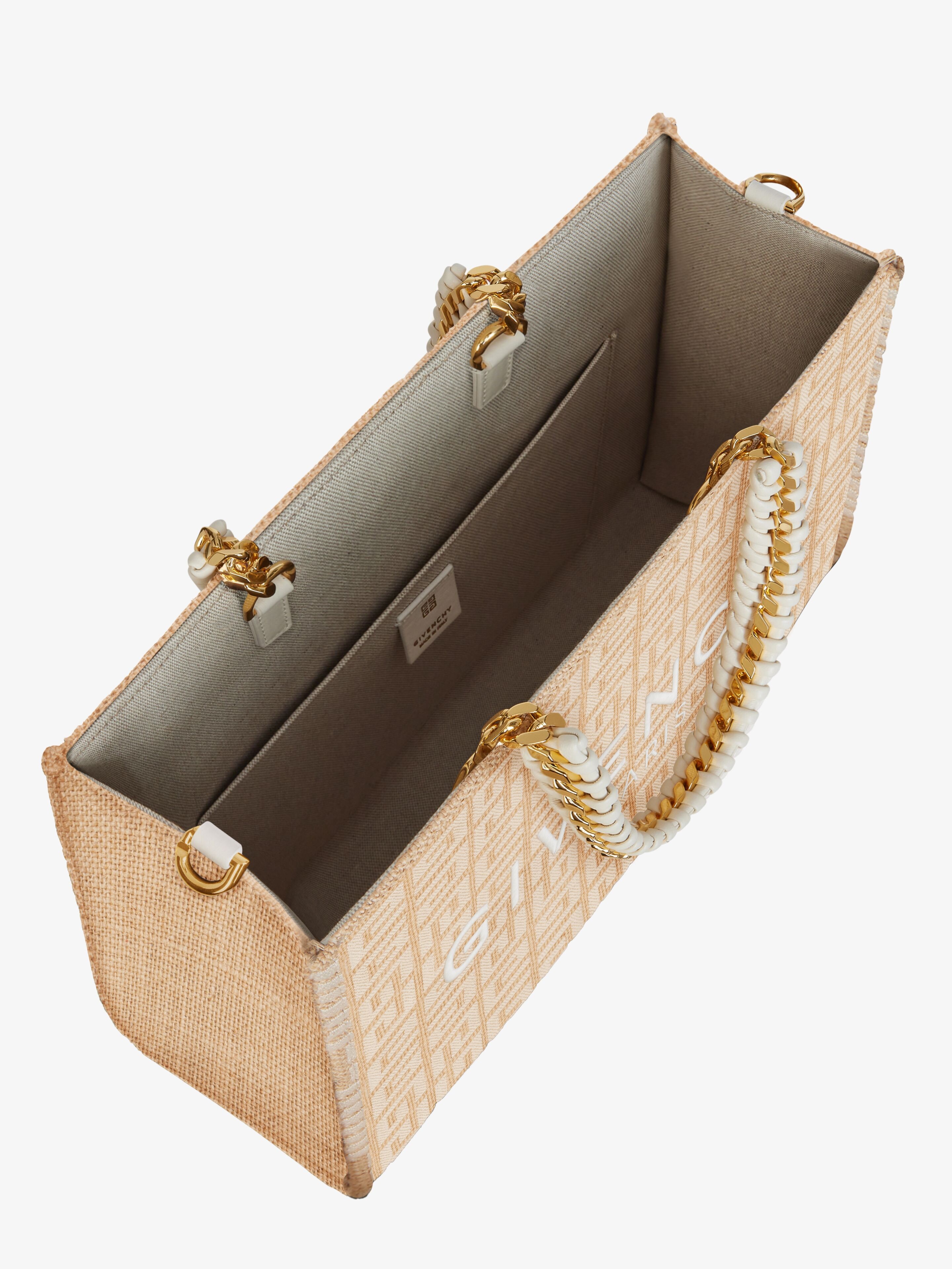 SMALL G-TOTE SHOPPING BAG IN 4G JUTE - 5